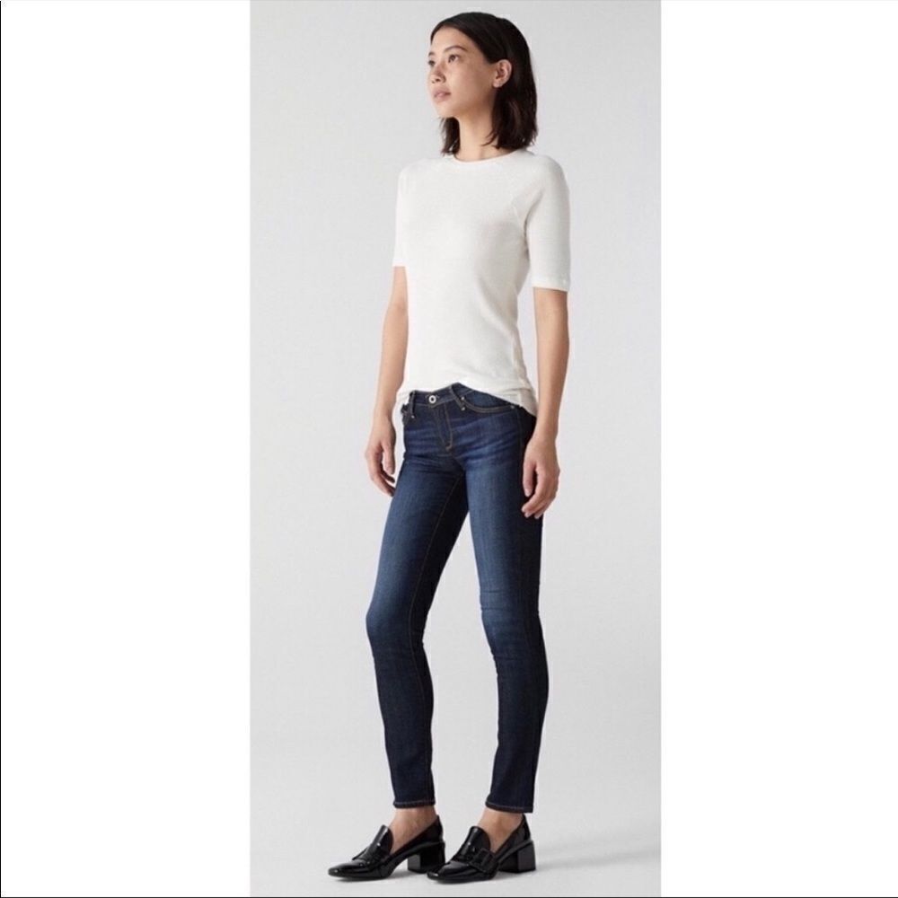 AG Adriano Goldschmed Slit Cigarette leg jeans